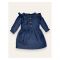 IXAMPLE Girls Denim Tencel Dress, Blue, IXGDS 94022