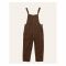 IXAMPLE Girls Brown Leopard Patterned Dungaree, IXGDS 94024