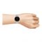 Omax Men's Black Round Dial With Chrome Bracelet Analog Watch, HBC267P004