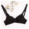 BeBelle Tulips Cotton Embroidered Bra, Beyond Basics, Black