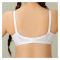 BeBelle Xclence Embroidered Cotton Bra, Comfort & Control, White, 1120