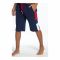 Basix Silid Navy Men's Shorts, Red & White Contrast, MS-502