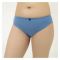 BeBelle Irisoft Cotton Spandex Fabric Women's Brief Panty, Denim Blue