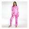 Basix Women's Loungewear Suit Set, Tie And Dye Pink, 507-B