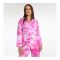 Basix Women's Loungewear Suit Set, Tie And Dye Pink, 507-B