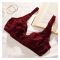 BeBelle Marvel Rosette Fabric Full Lace B-Cup Maroon, 1549