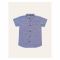 IXAMPLE Boys Micro Check Shirt, Grey, IXSBST 56029