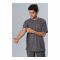 Basix Men's Checkered Power Stretch Henley Knitted Loungewear, 2-Piece Set, Charcoal, LW-822