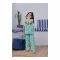 Basix Kid's Sweat Heart Short Sleeves Nightwear Set, Sea Green, GRL-173