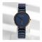 Obaku Men's Navy Blue Round Dial & Bracelet Analog Watch, V258GXSLSL