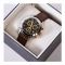 Timex Men's Chrome Round Dial With Textured Brown Strap Chronograph Watch, TW2R90800