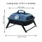 AJF Portable Barbecue/BBQ Grill, Cooking Area 13.78 X 11.42 & Table Top Charcoal Grill 14.17 Inches, Foldable Legs, Ideal For Camping