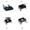 AJF Barbecue/BBQ Grill, 14.17 X 11.42 X 2.68 Inches, Portable, Easy To Carry & Clean, Ideal For Camping, TL-353