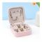 Inaaya Portable Mini Shiny Jewelry Storage Organizer Box For Rings, Earrings & Necklaces, Baby Pink, 100586