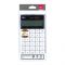 Deli Touch Series Acrylic Keys 12-Digits Desktop Calculator, White, E1589