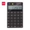 Deli Touch Series Acrylic Keys 12-Digits Desktop Slim Calculator, Black, E1589P