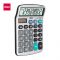 Deli Core Series Metal Surface 12-Digits Mini Desktop Calculator, EM19810