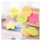 Deli Shape Sticky Notes, 76X76mm 3''X3'', 20X4 Sheets, 4 Assorted Colors, EA03202