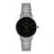 Omax Women's Chrome Round Dial With Black Background & Chrome Bracelet Chronograph Watch, OS0194