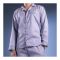 Basix Men's Yarn Dyed Cotton 2-Pack Loungewear Set, Grey & White, LW-813