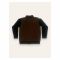 IXAMPLE Boys Suede Zipper Jacket, Brown & Black, IXBJK 15016