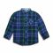 IXAMPLE Boys Flannel Check Shirt, Blue/Black, IXWBST 560191
