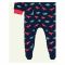 IXAMPLE Boys Terry Dino Romper, Navy Blue, IXSRS 21315