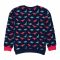 Ixample Boys Dino Printed Sweatshirt, Navy Blue, IXWBSS 65032