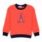 Ixample Boys Rocket Embroidered Sweatshirt, Orange, IXWBSS 65033