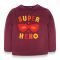 IXAMPLE Boys Super Hero Sweatshirt, Maroon, IXWBSS 650131