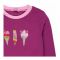 Ixample Girls Ice Cream Embroidered Sweatshirt, Magenta, IXWGSS 74037