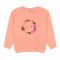 Ixample Girls Floral Printed Sweatshirt, Peach, IXWGSS 74039