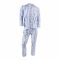 Basix Men's Yarn Dyed Cotton 2-Pack Loungewear Set, Sky Blue Plaid Checks, LW-812