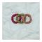 Sandeela Tinies Silk/Chiffon Round Scrunchies, Magenta/Pistachio Green/Tea Pink, 3-Pack, M01-02-3015