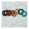 Sandeela Tinies Silk/Chiffon Round Scrunchies, Delight, 8-Pack, M01-02-8005