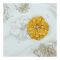 Sandeela Combo 1 Classic Scrunchies, White + Yellow Polka Dots, 2-Pack, M03-08-2300