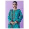 Unstitched 2 Piece Printed Lawn Shirt and Chiffon Dupatta, Teal, 54620