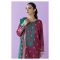 Orient Textile Unstitched 3 Piece Embroidered Lawn Shirt Cambric Pant & Chiffon Dupatta, Maroon, 54602