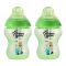 Tommee Tippee 2-Pack 3m+ Slow Flow Decorated Feeding Bottles 260ml (Green) - 422582