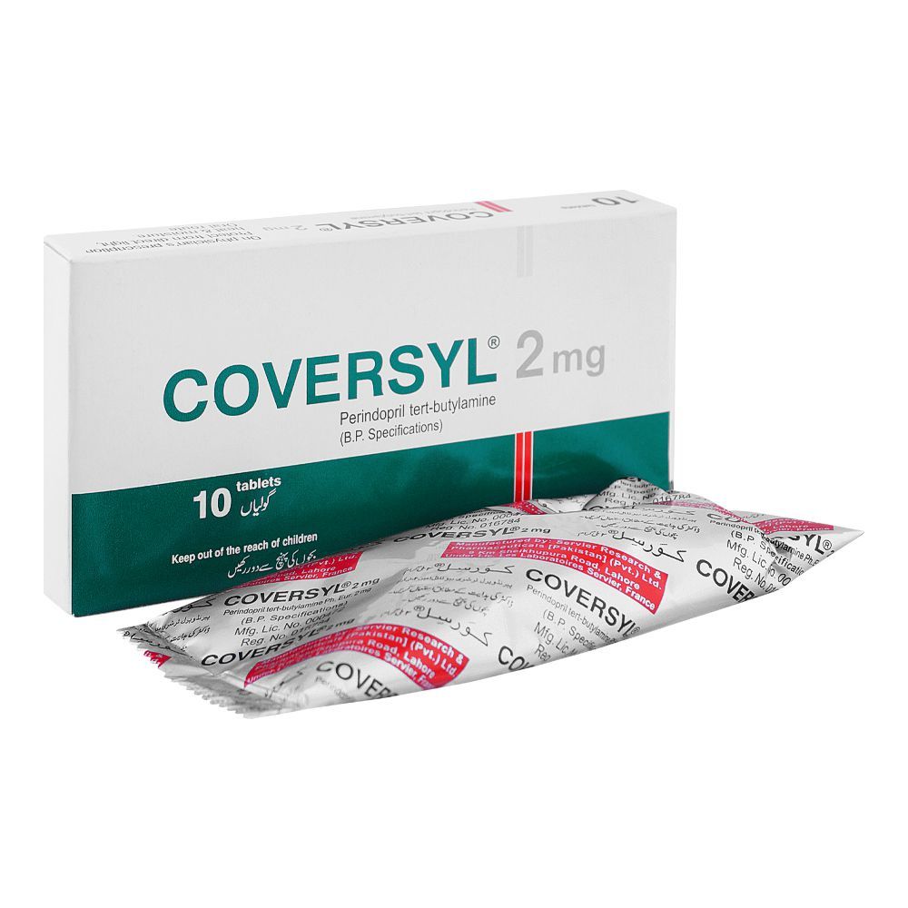 Servier Pharmaceuticals Coversyl Tablet, 2mg, 10-Pack price in Pakistan