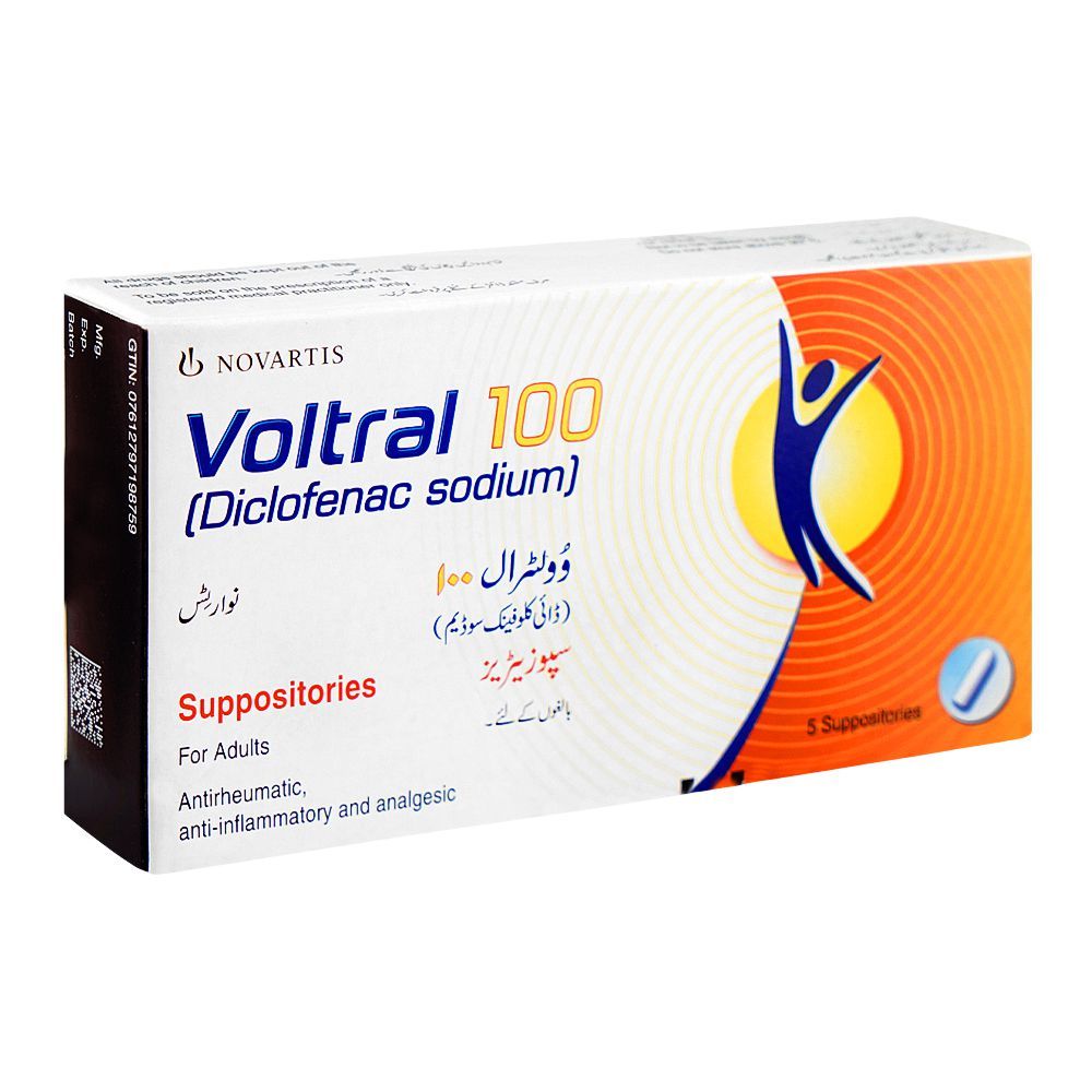 Voltral Suppositories, 100mg