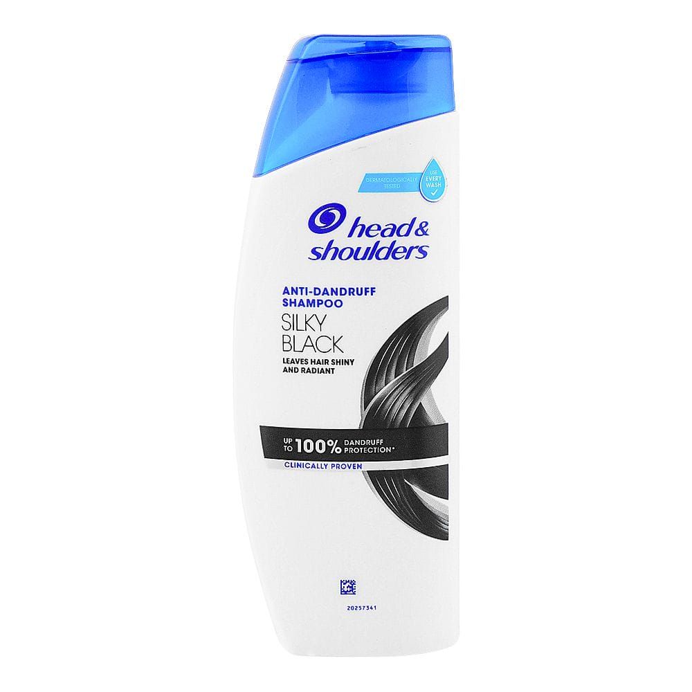 Head & Shoulders Silky Black Anti-Dandruff Shampoo, 185ml