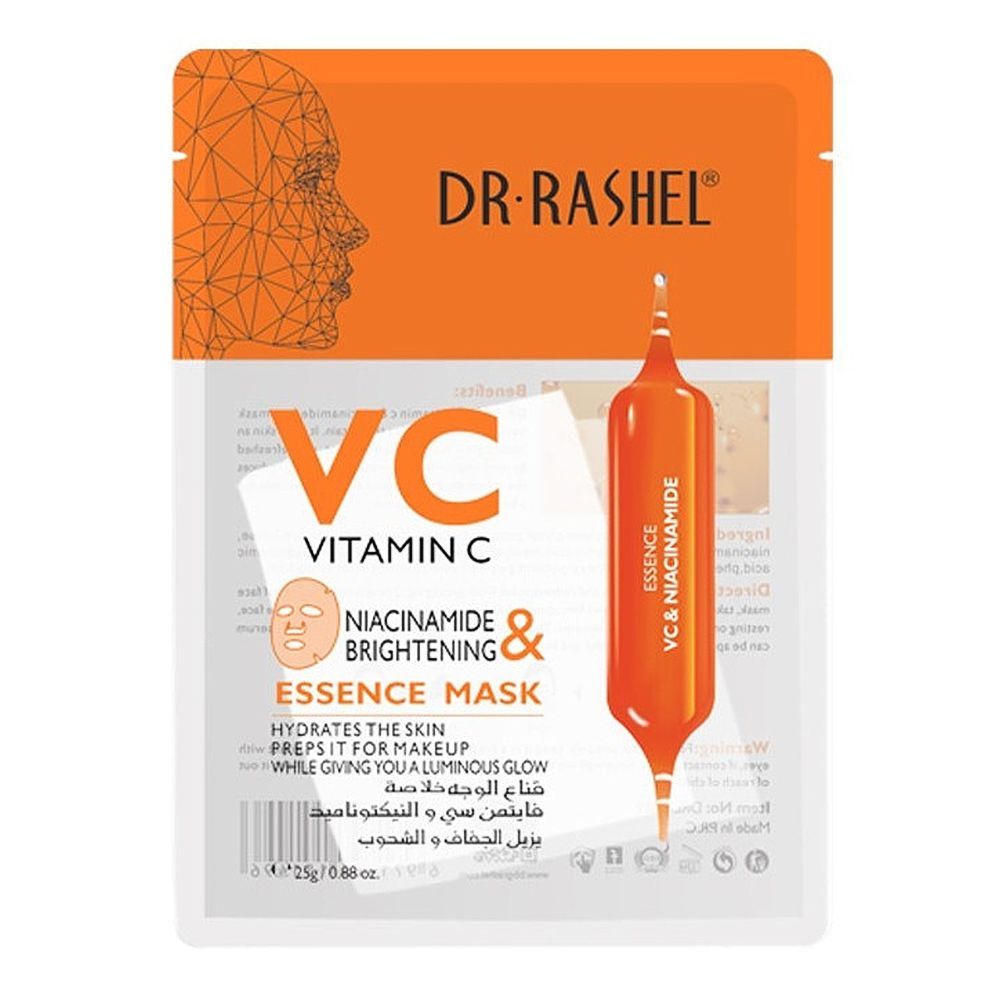 Dr. Rashel VC Vitamin C Niacinamide & Brightening Essence Face Mask, 28g price in Pakistan