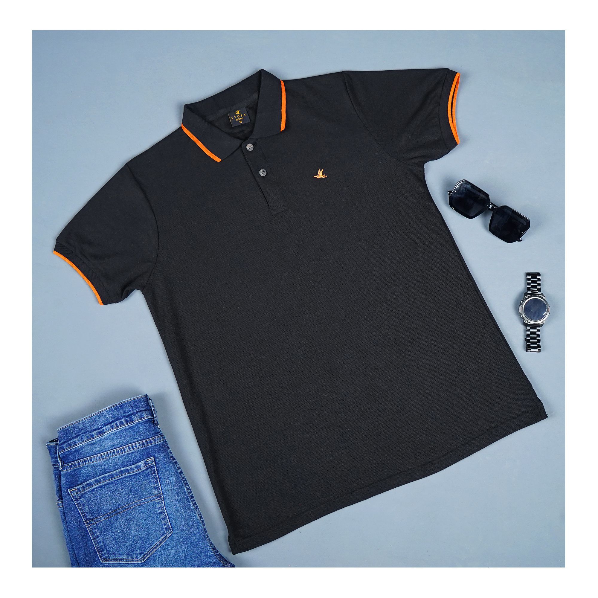 Pace Setters Men's Polo T-Shirt, Black, PS-1 price in Pakistan