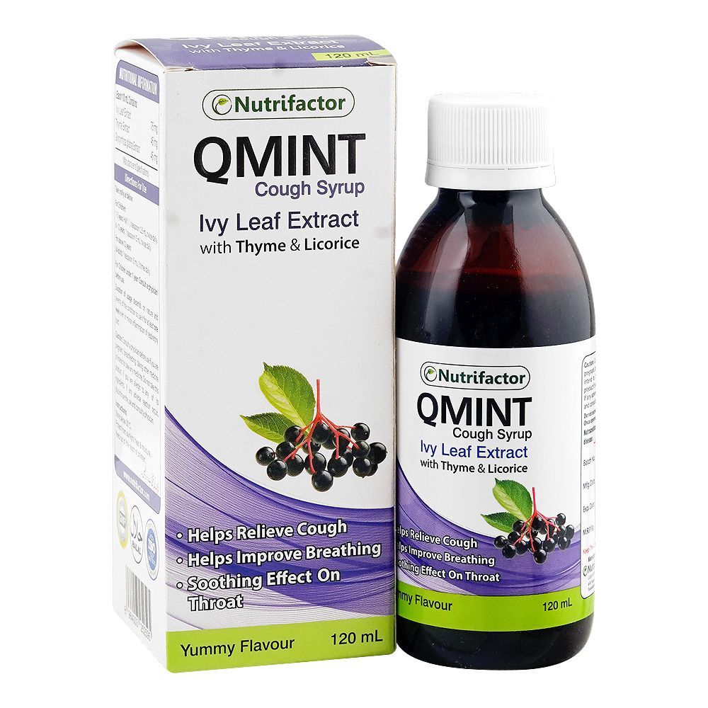Nutrifactor Qmint Cough Syrup, 120ml