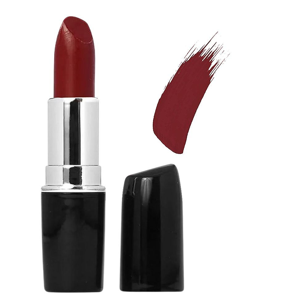 Swiss Miss Classic Vibrant Color Matte Lipstick, Mineral Oil, Glycerin & Vitamin E, M-224 Ribbon Red price in Pakistan