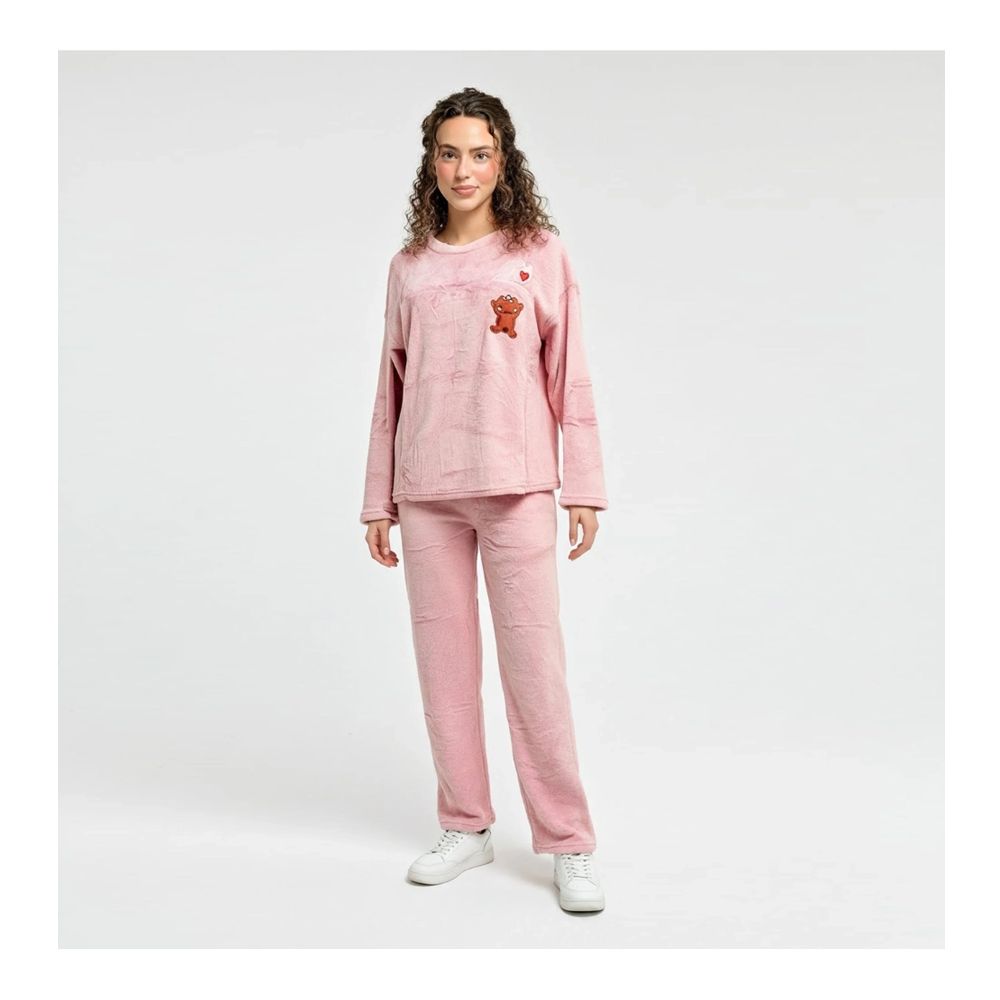 Sajiero Women's Pajama Suit, Fleece, Soft Bear price in Pakistan