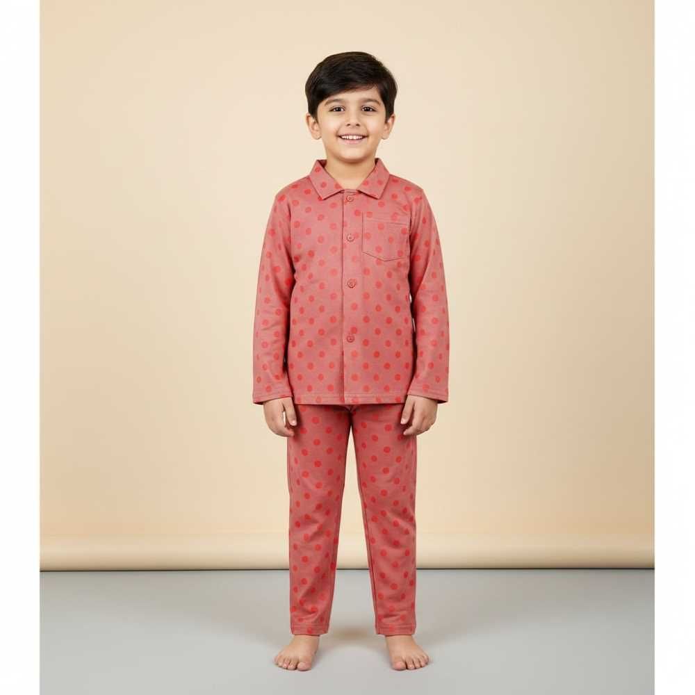 Basix Boys Piping Night Suit, 6046-A