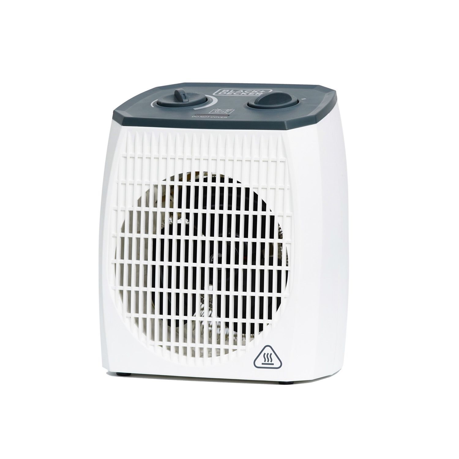 Black+Decker 2000W Vertical Fan Heater, White, 1.44 Kg, Hx310 - 220-240  Volt 50 Hz - World Import