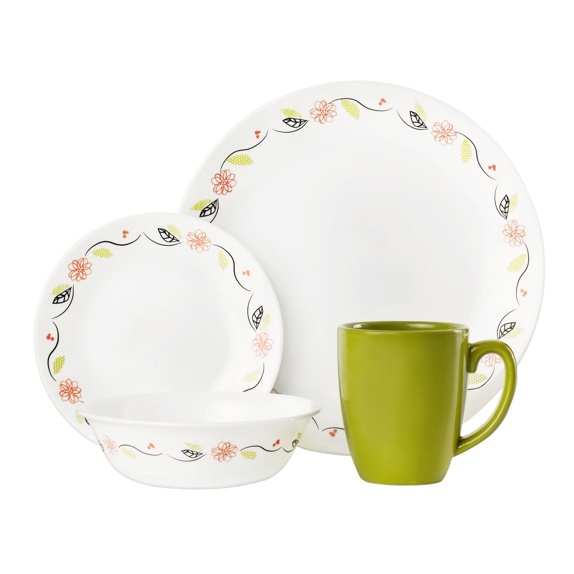 Purchase Corelle Livingware Breakfast Set Tangerine Garden, 16's